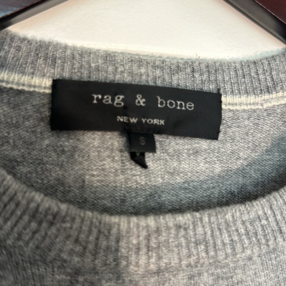 Men’s Rag & Bone Merino Wool and Leather Sweater - Like New Condition - Picture 2 of 5